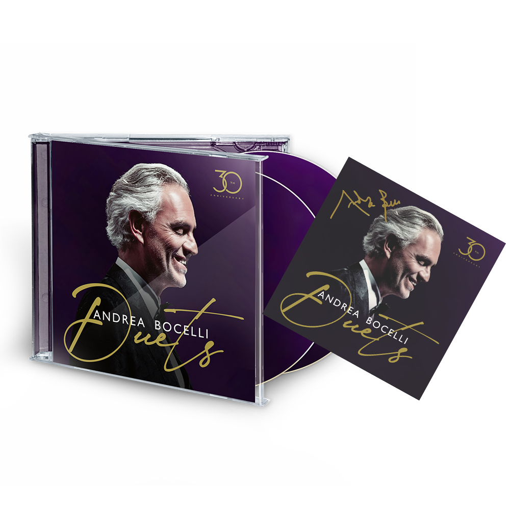 Andrea Bocelli: Duets - 30th Anniversary 2CD + Signed Art Card