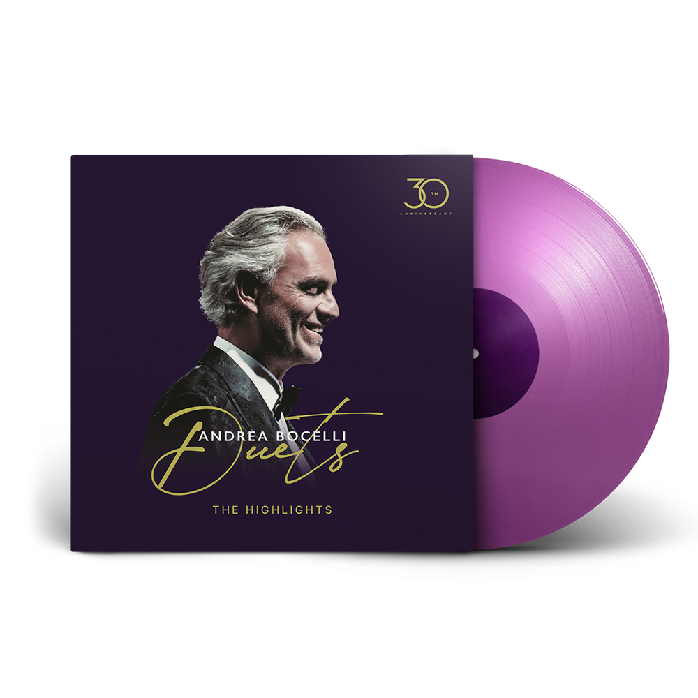 Andrea Bocelli: Duets - 30th Anniversary Purple LP - Verve Record