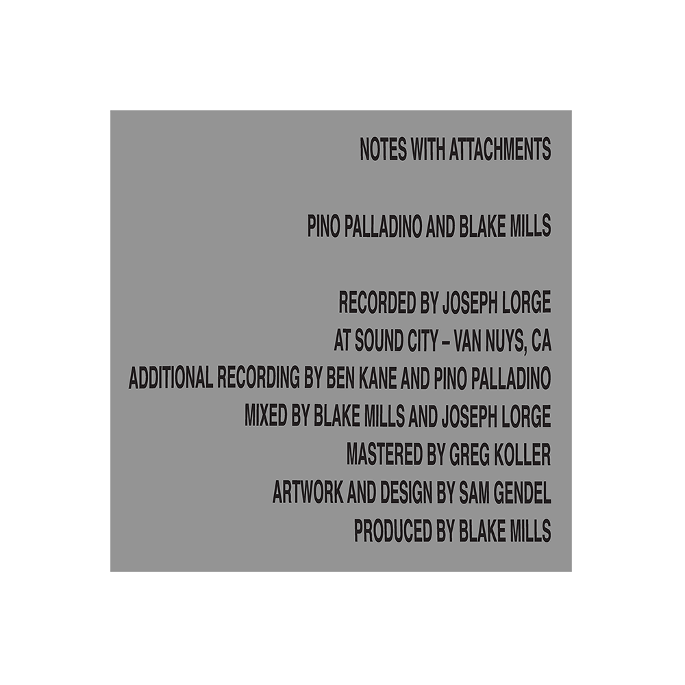 Pino Palladino & Blake Mills: Notes With Attachments Digital