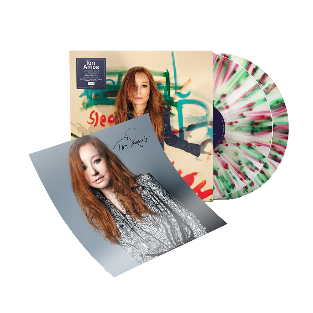 Tori Amos: Unrepentant Geraldines Splatter 2LP + Signed Art Card