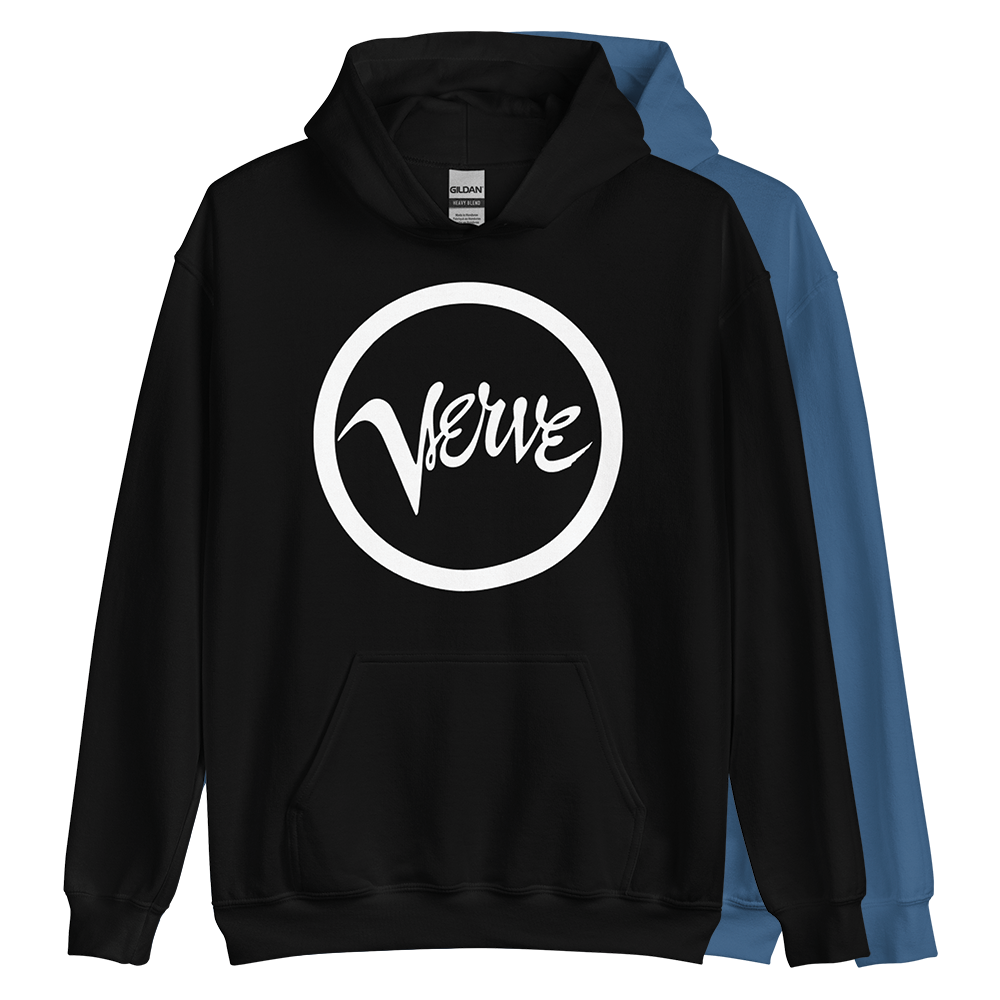 Verve Classic Hoodie (White Logo) - Verve Record Store, image size:1000x1000