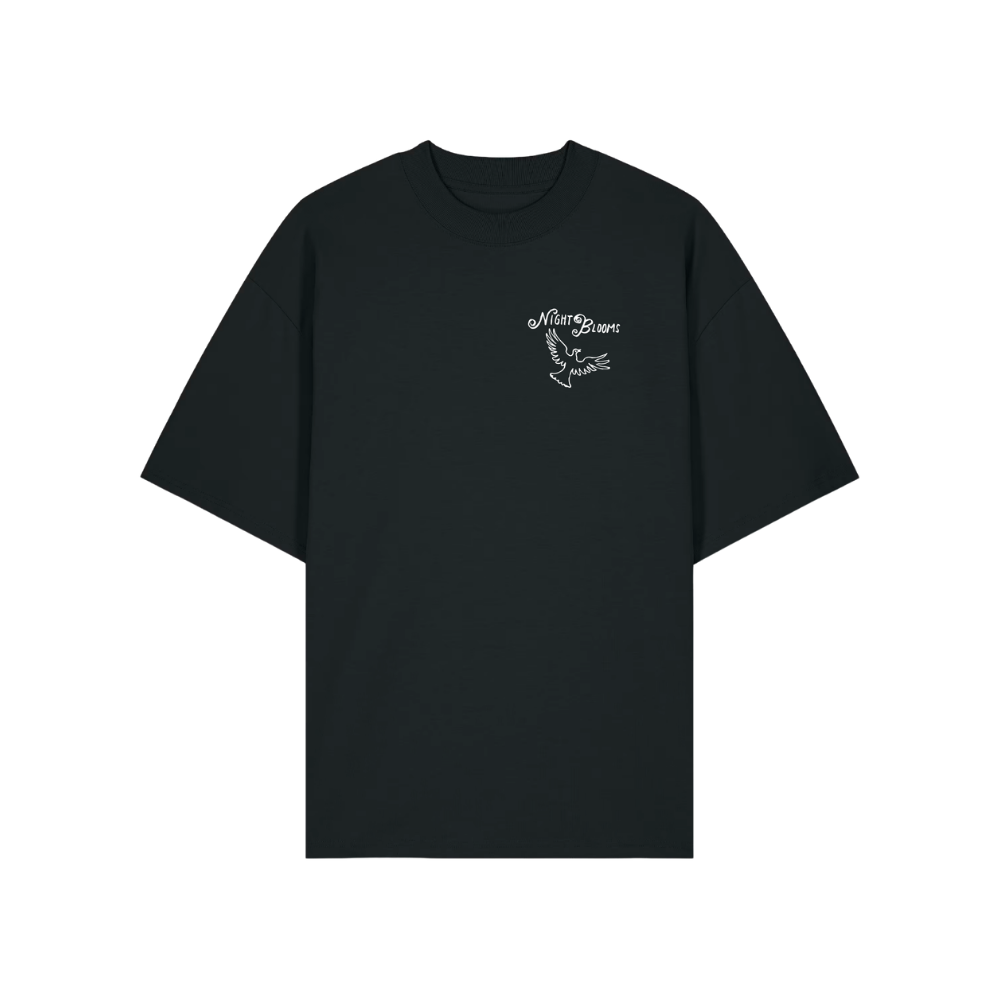Night Blooms Tee - Black Front