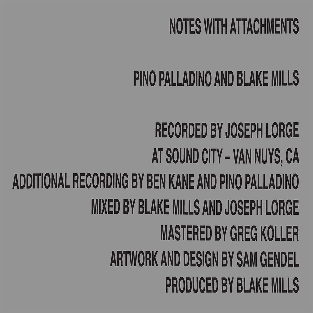 Pino Palladino & Blake Mills: Notes With Attachments Digital