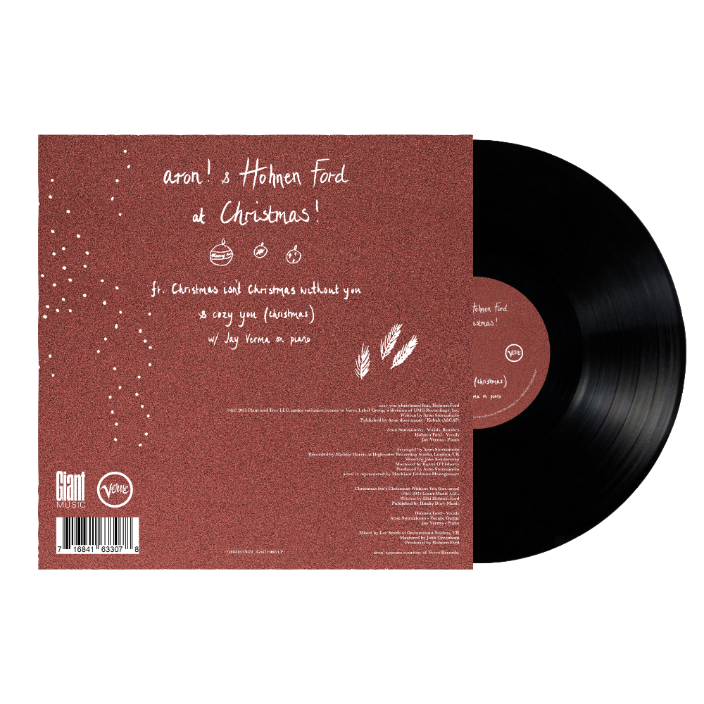 aron!: a cozy christmas 7" single back