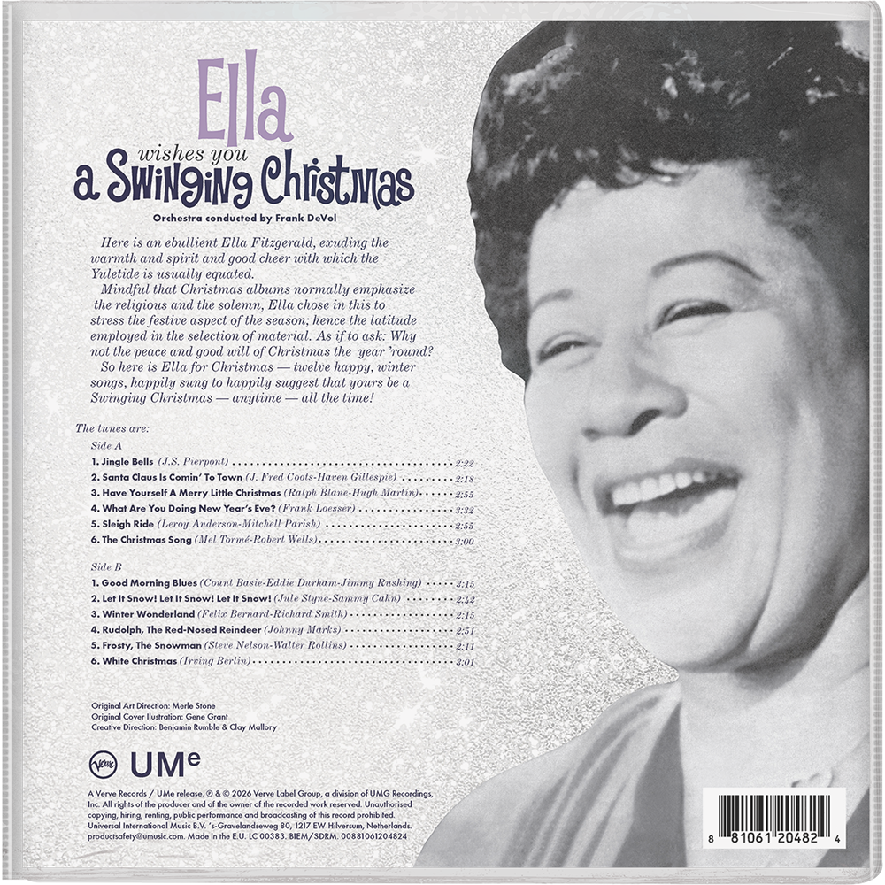 Ella Fitzgerald: Ella Wishes You A Swinging Christmas (Winter Wonderland Edition) LP Cover