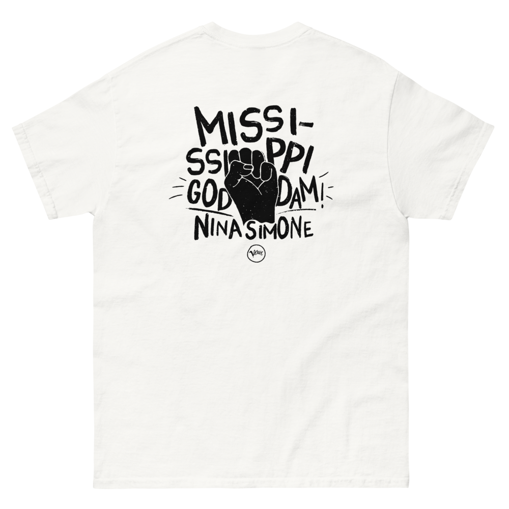 Nina Simone: Mississippi Goddamn Anniversary T-Shirt (White) Back