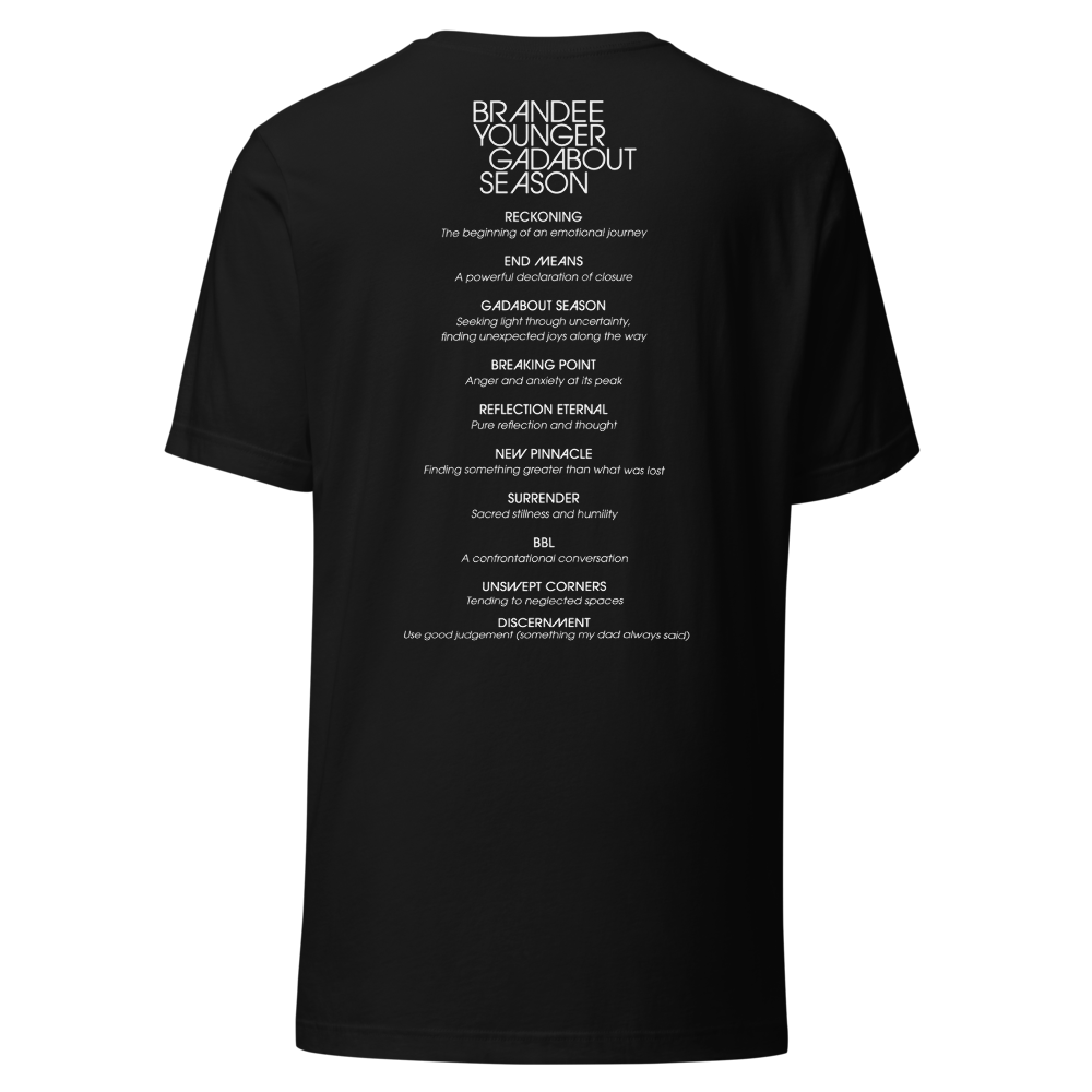 Brandee Younger Black T-Shirt Back