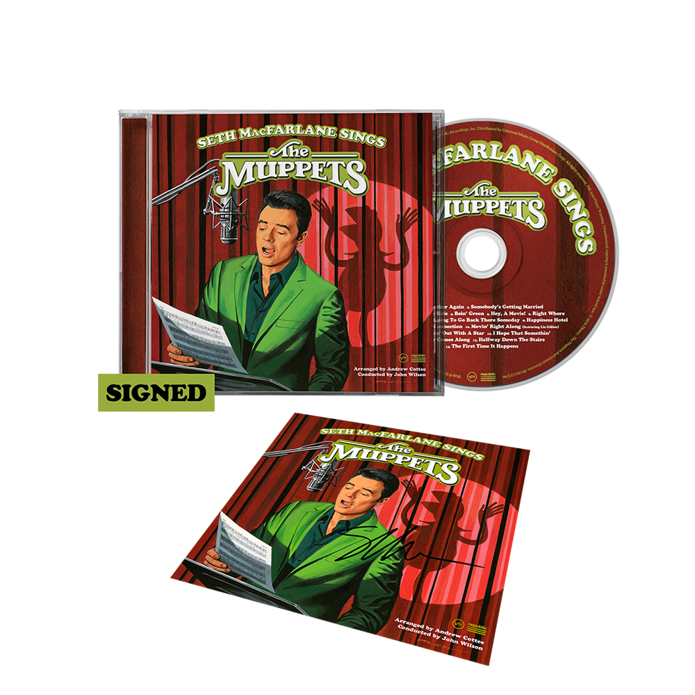 Seth MacFarlane: Seth MacFarlane Sings The Muppets CD + Signed Art Card
