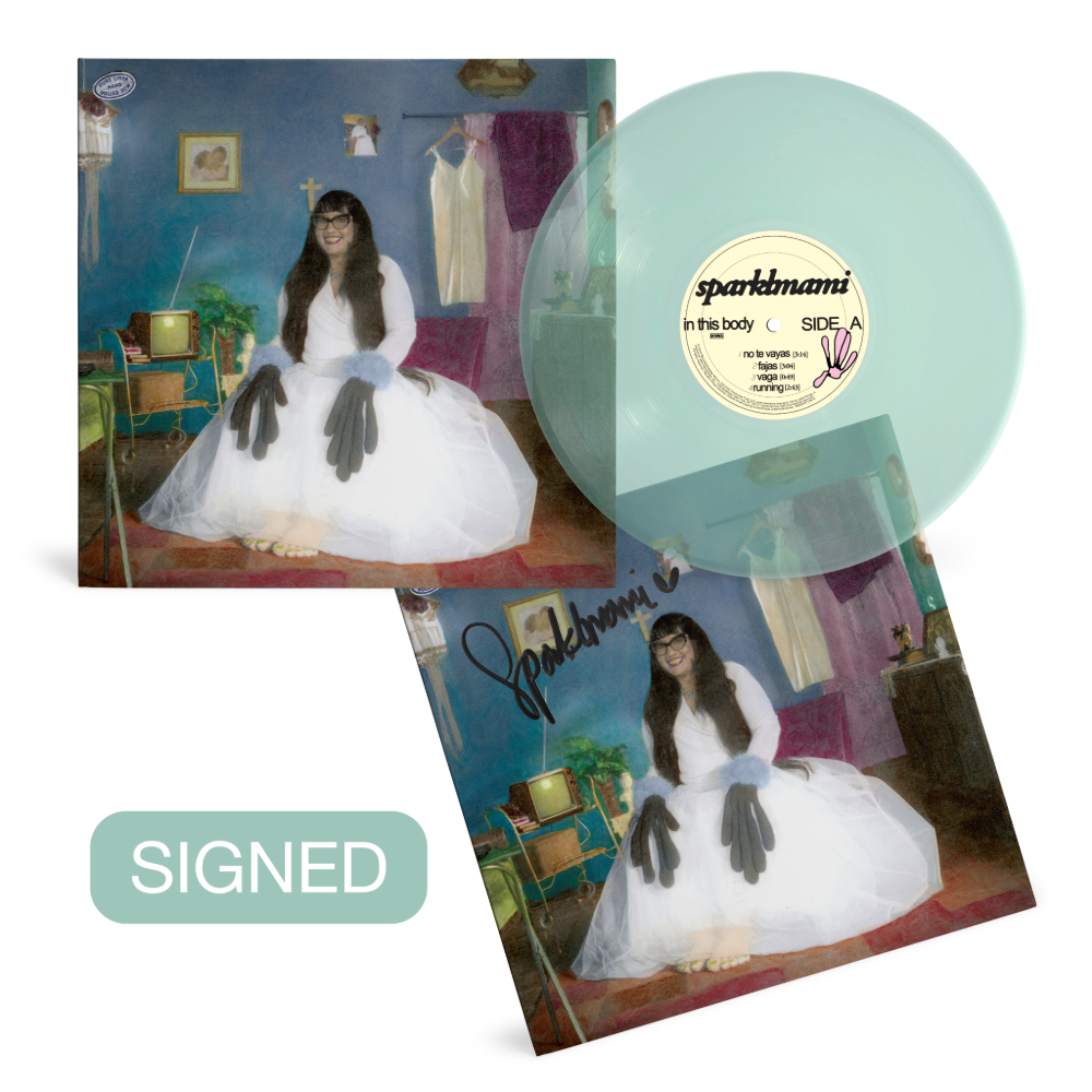 Sparklmami in this body Coke Bottle Clear LP + Signed Art Card