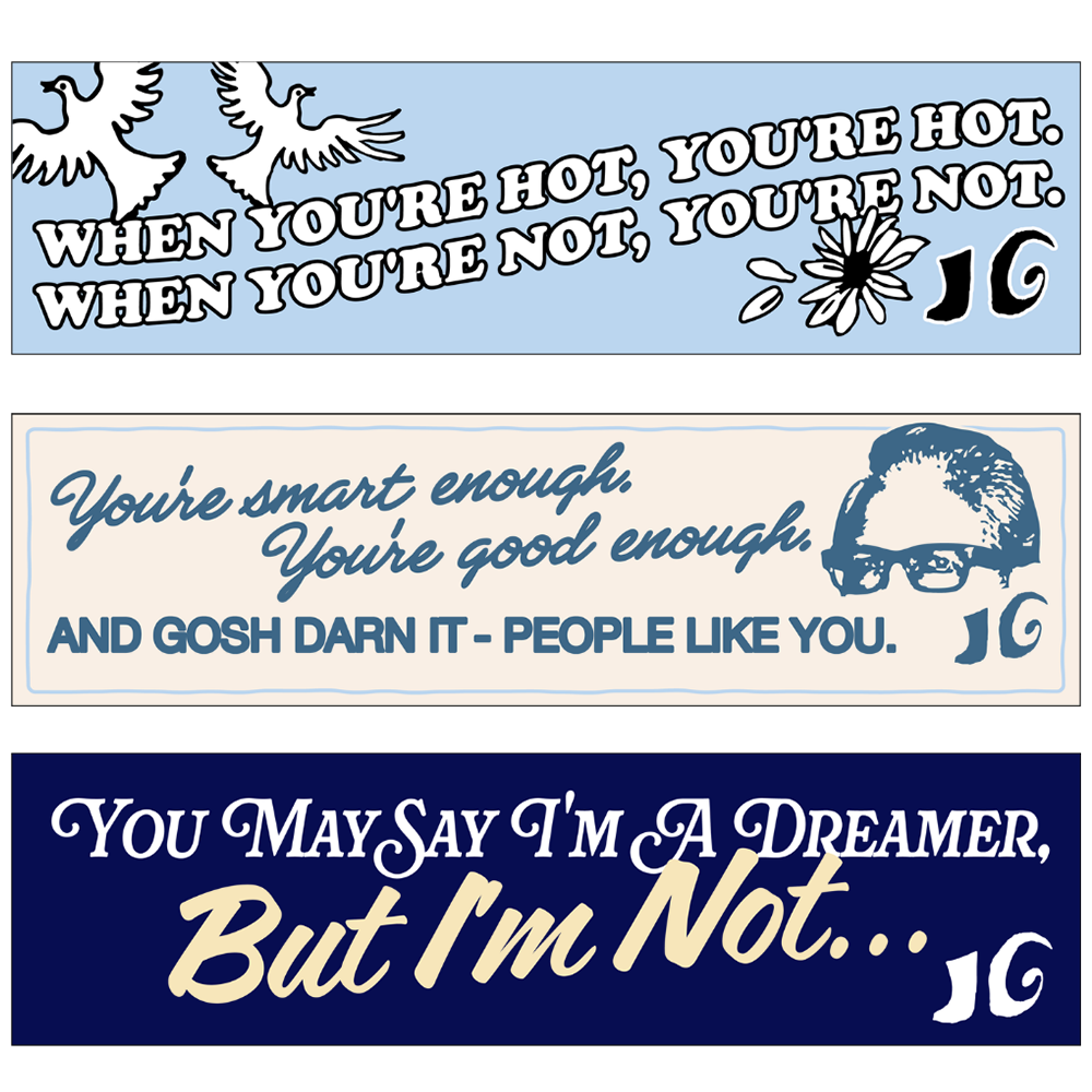 Night Blooms Bumper Stickers