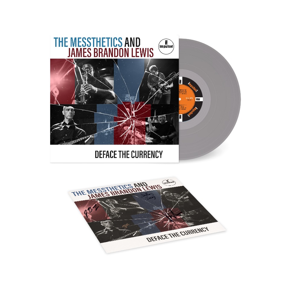 The Messthetics, James Brandon Lewis: Deface The Currency Milky Clear Signed LP