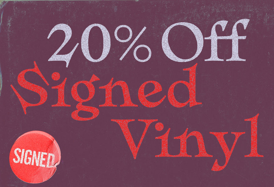 20% off signed vinyl