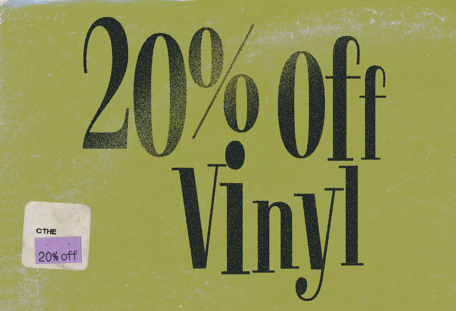 20% off vinyl