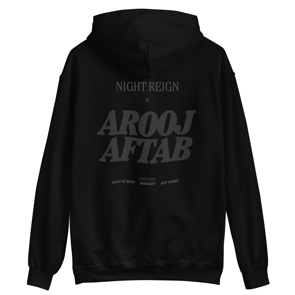 Arooj Aftab: Night Reign Logo Hoodie Back