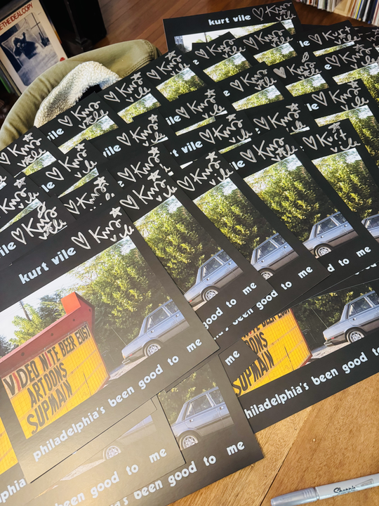 Kurt Vile: Philadelphia's been good to me Signed Wooder Ice Red LP