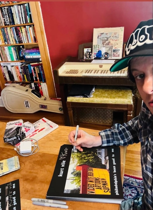 Kurt Vile: Philadelphia's been good to me Signed Wooder Ice Red LP