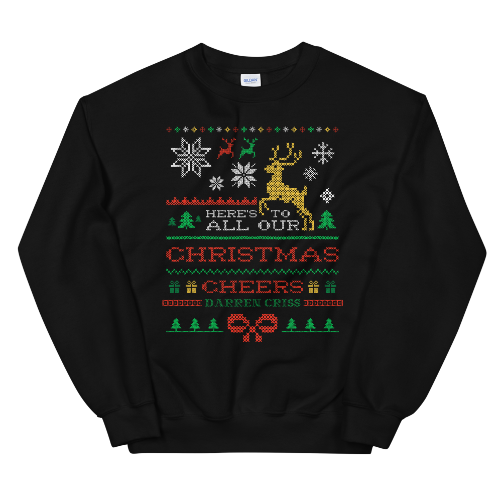 Darren Criss: Christmas Cheers Crewneck Black