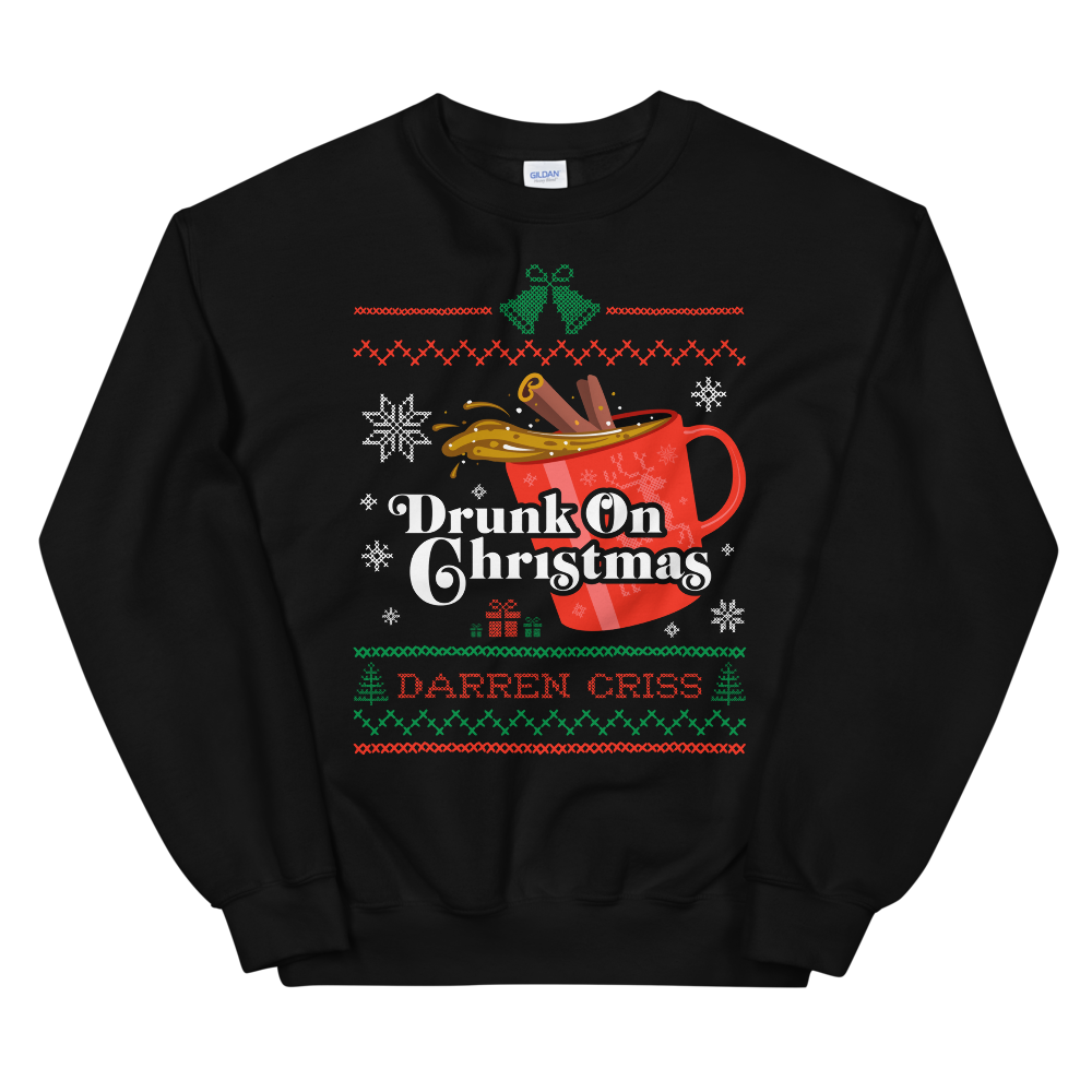 Darren Criss: Drunk On Christmas Crewneck Black