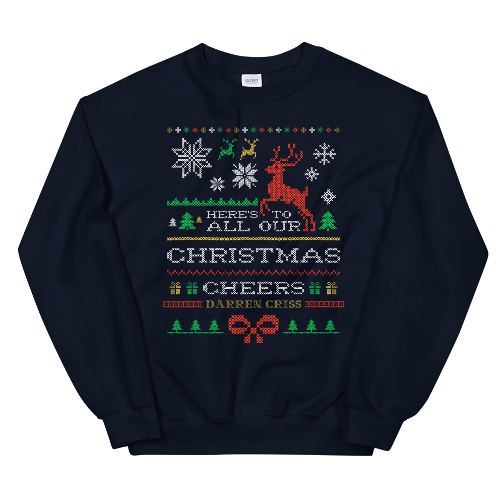 Darren Criss: Christmas Cheers Crewneck Navy