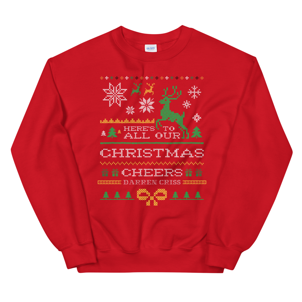 Darren Criss: Christmas Cheers Crewneck Red