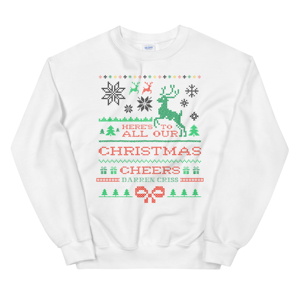 Darren Criss: Christmas Cheers Crewneck White