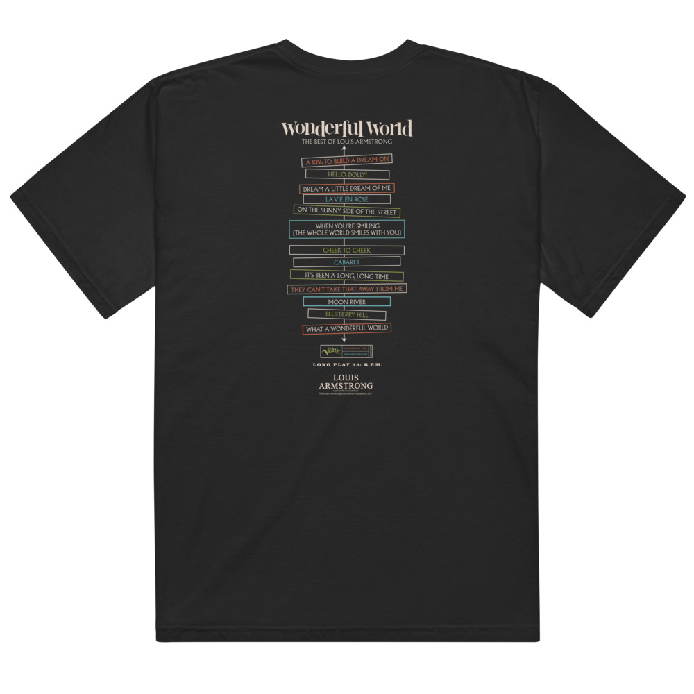 Wonderful World Album Shirt - Black Back