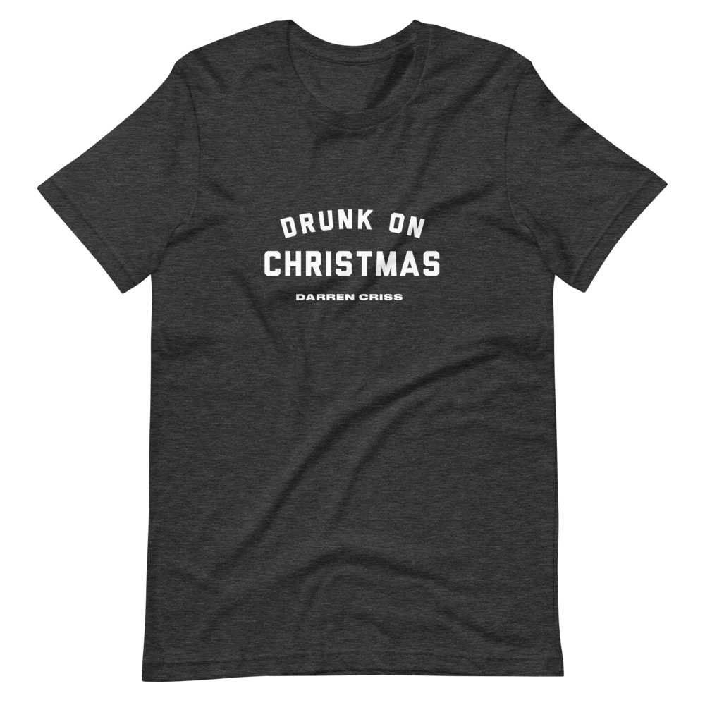 Darren Criss: Drunk On Christmas Tee I Grey