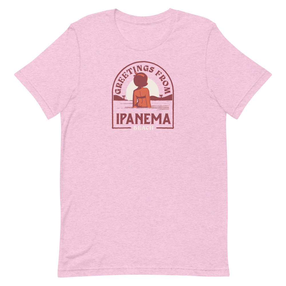 Greetings From Ipanema T-Shirt (Heather Prism Lilac) front