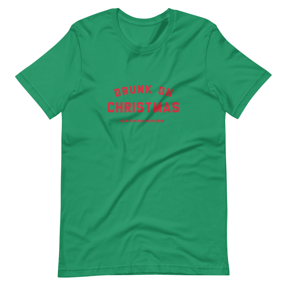 Darren Criss: Drunk On Christmas Tee I Green