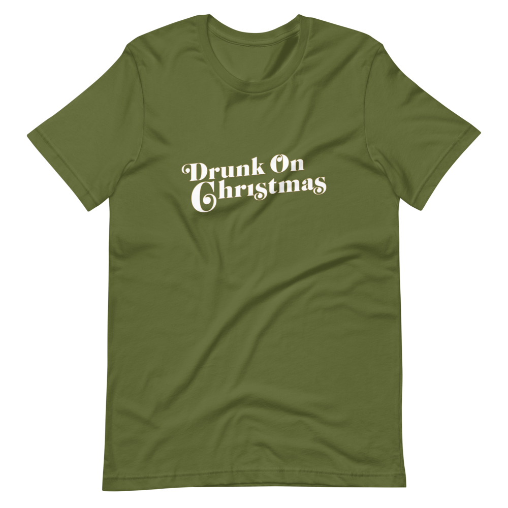 Darren Criss: Drunk On Crissmas Tee II Dark Green