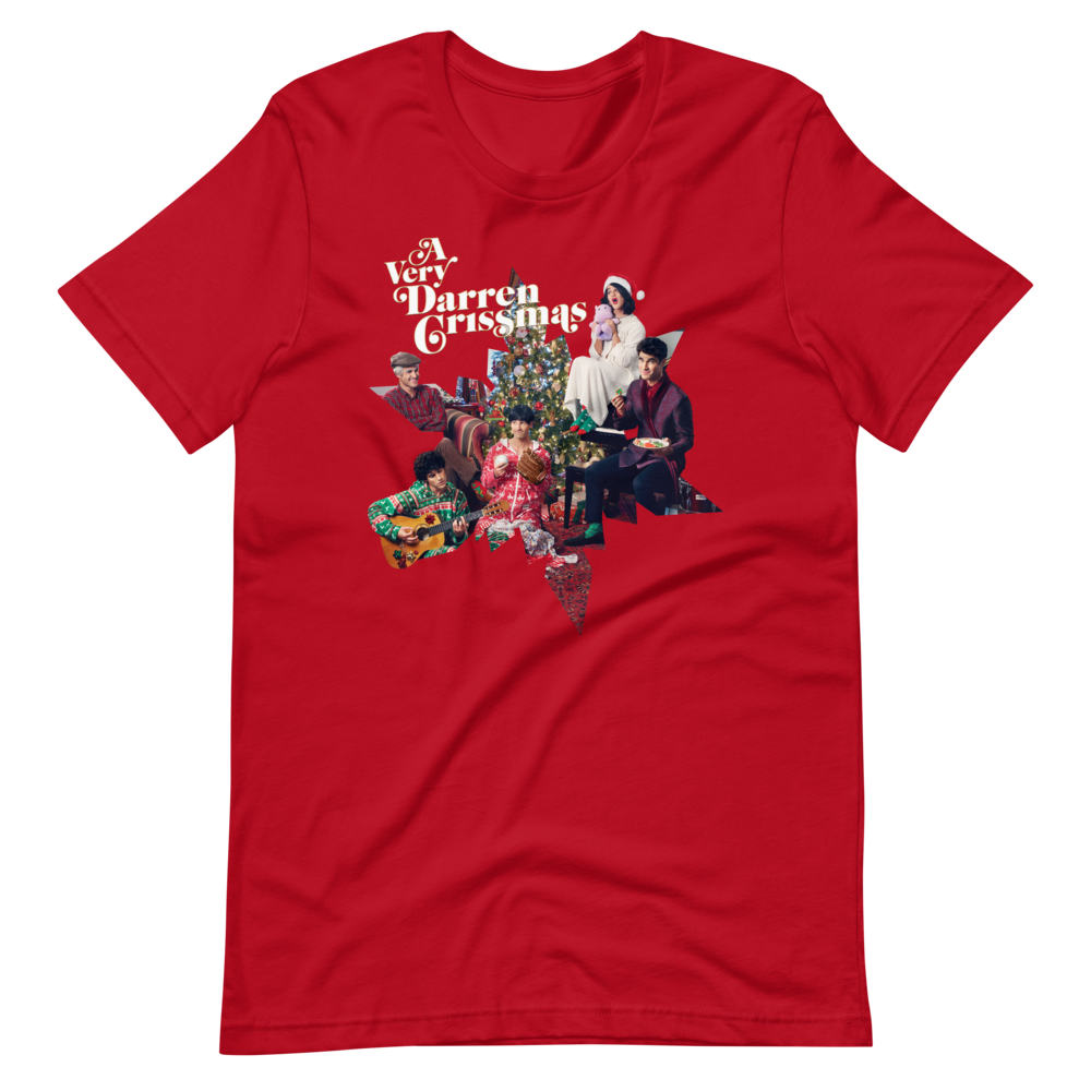 Darren Criss: A Very Darren Crissmas Album Tee Red