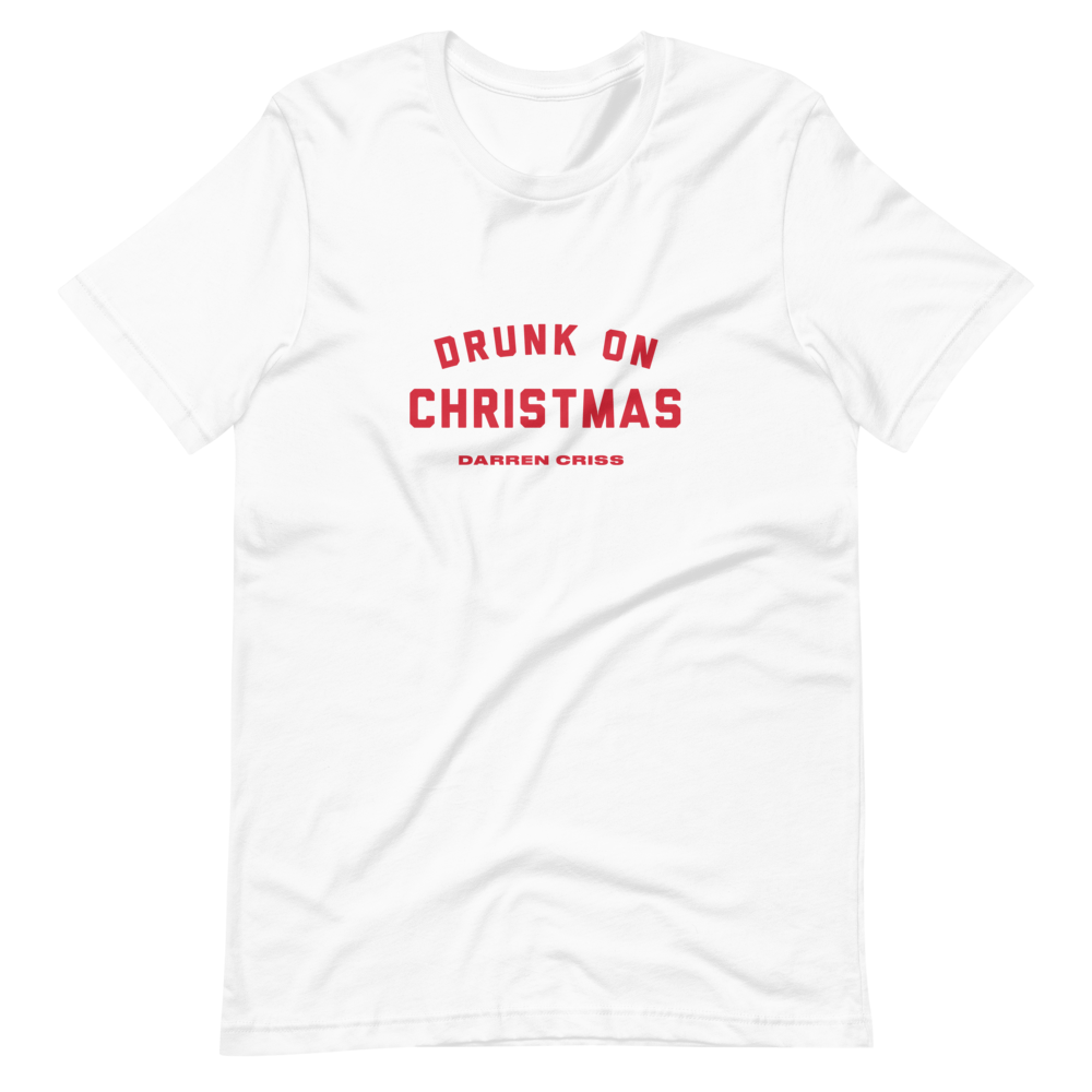 Darren Criss: Drunk On Christmas Tee I White