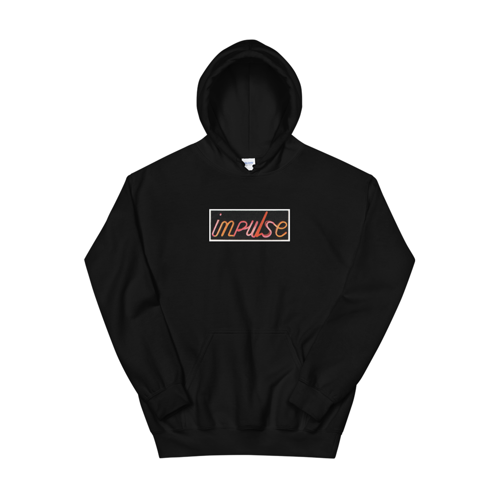 Black Impulse Neon Logo Hoodie