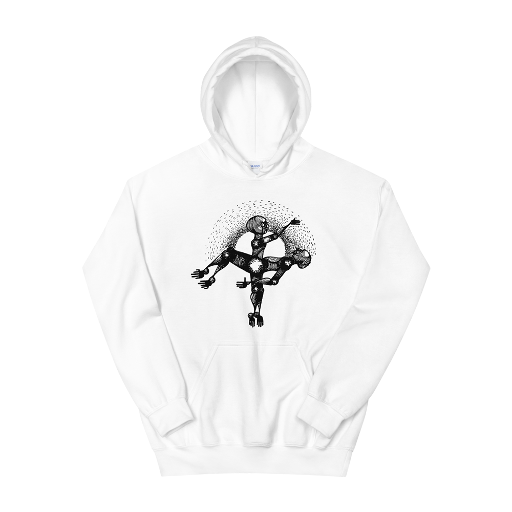 Black To The Future: White Hoodie