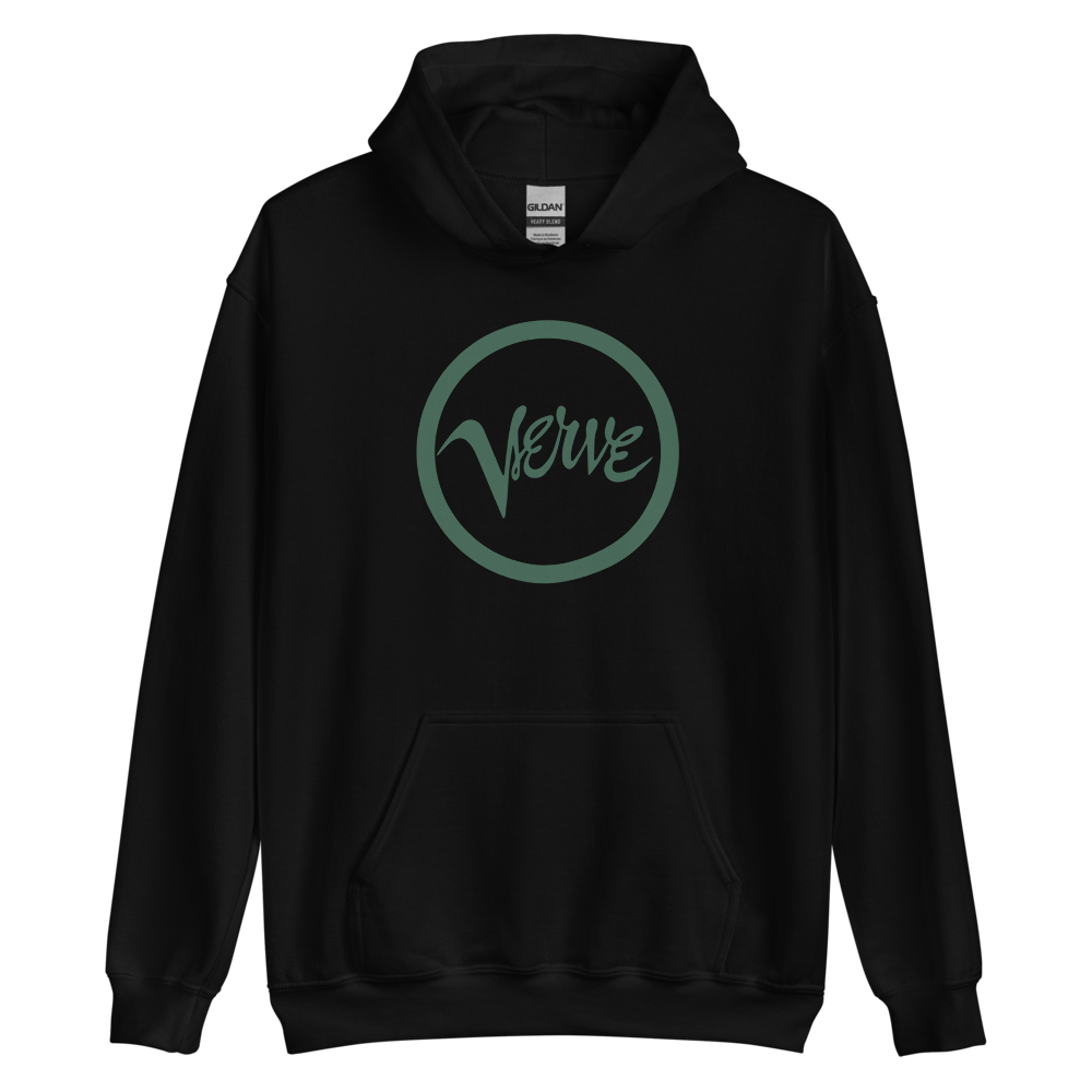 Black Verve Logo Hoodie